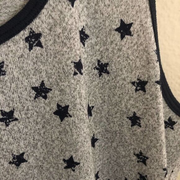 Lucky Brand Gray Star Tank Top XL - Picture 3 of 5